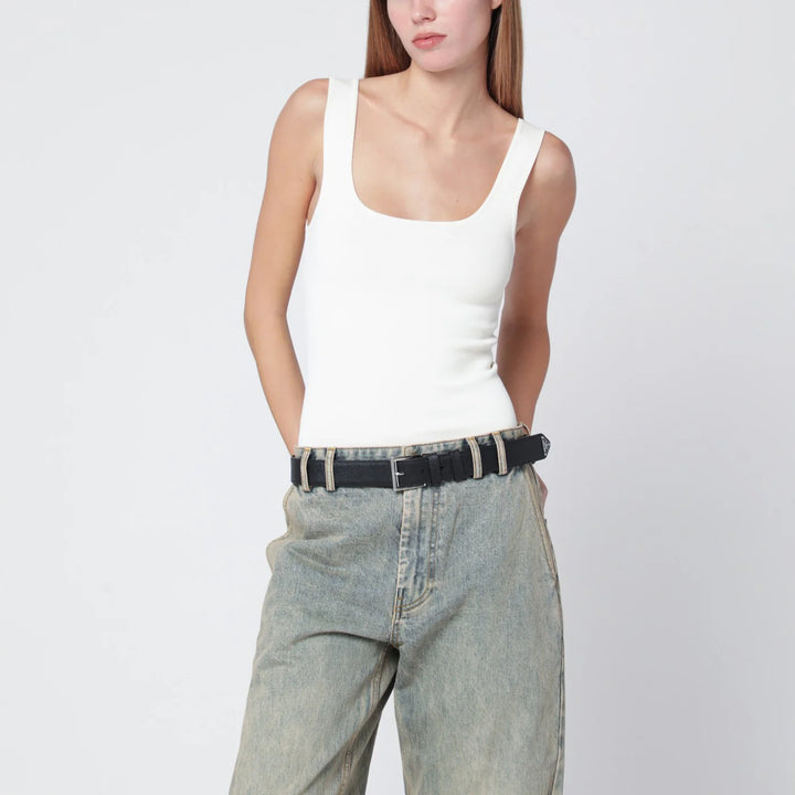 Entire Studios - White viscose-blend top