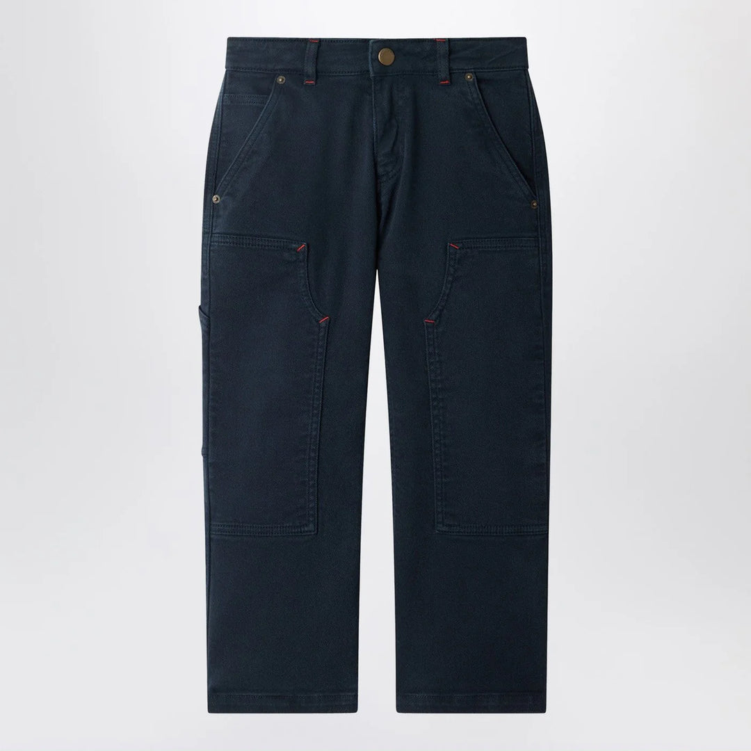 Bonpoint - Ewann navy blue cotton trousers