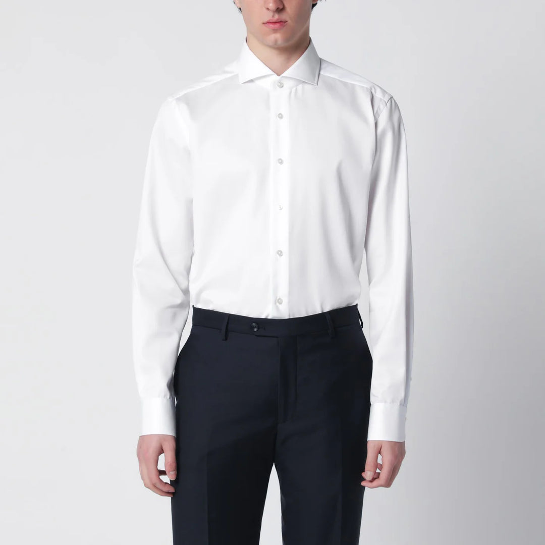 XACUS - White Travel Tailor Fit shirt