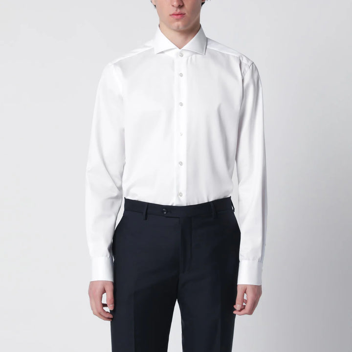 XACUS - White Travel Tailor Fit shirt