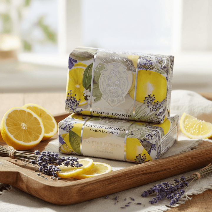 La Florentina Lemon Lavender Set of 3 Bars Soap 200g Brand 200g Set of 3 Bar Soaps