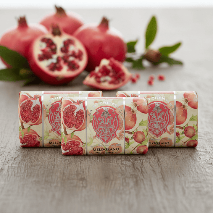 La Florentina Pomegranate Set of 3 Bars Soap 200g Brand 200g Set of 3 Bar Soaps