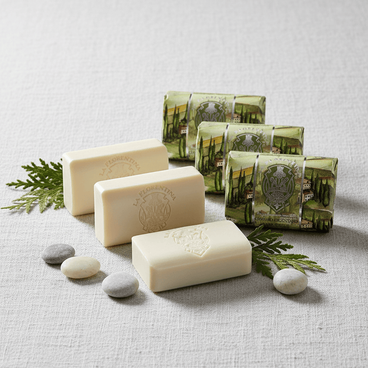La Florentina Silver Cypress Set of 3 Bars Soap 200g Brand 200g Set of 3 Bar Soaps