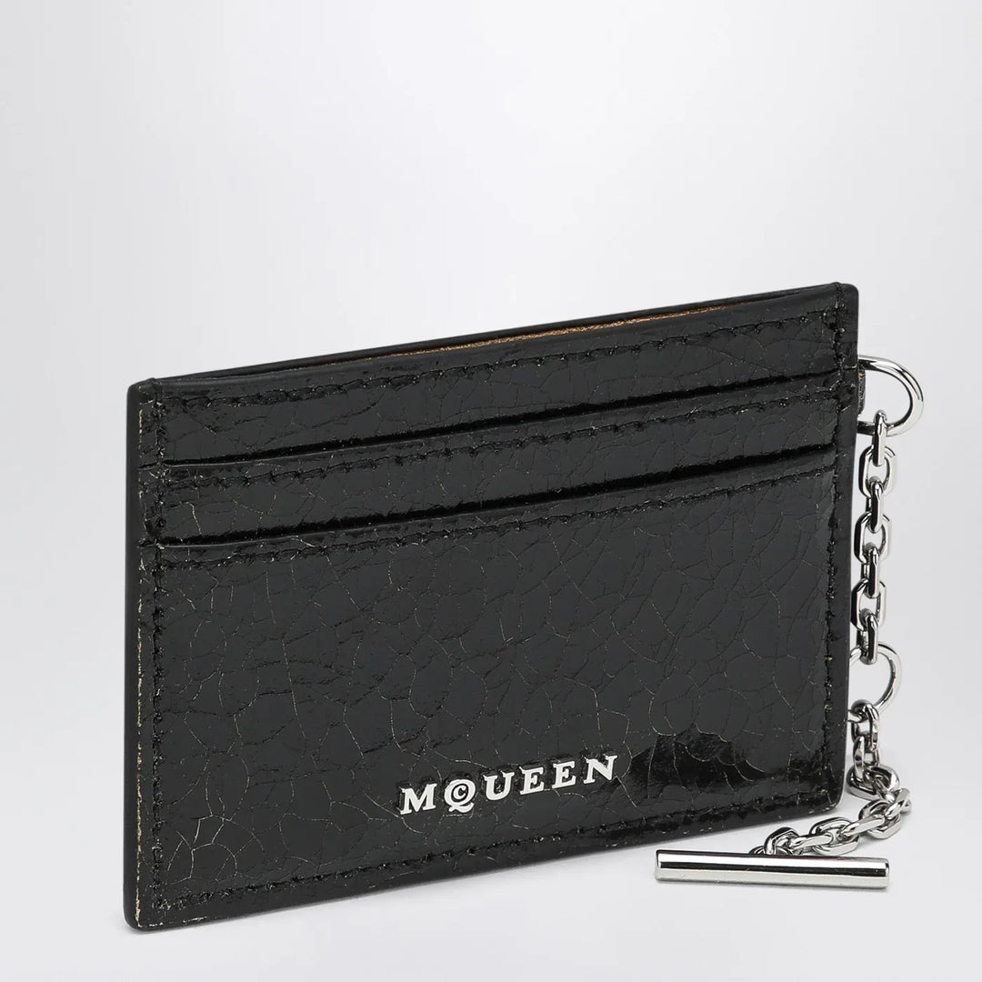 Alexander McQueen - T-Bar credit card holder black/caramel Brand Apparel &amp; Accessories TU