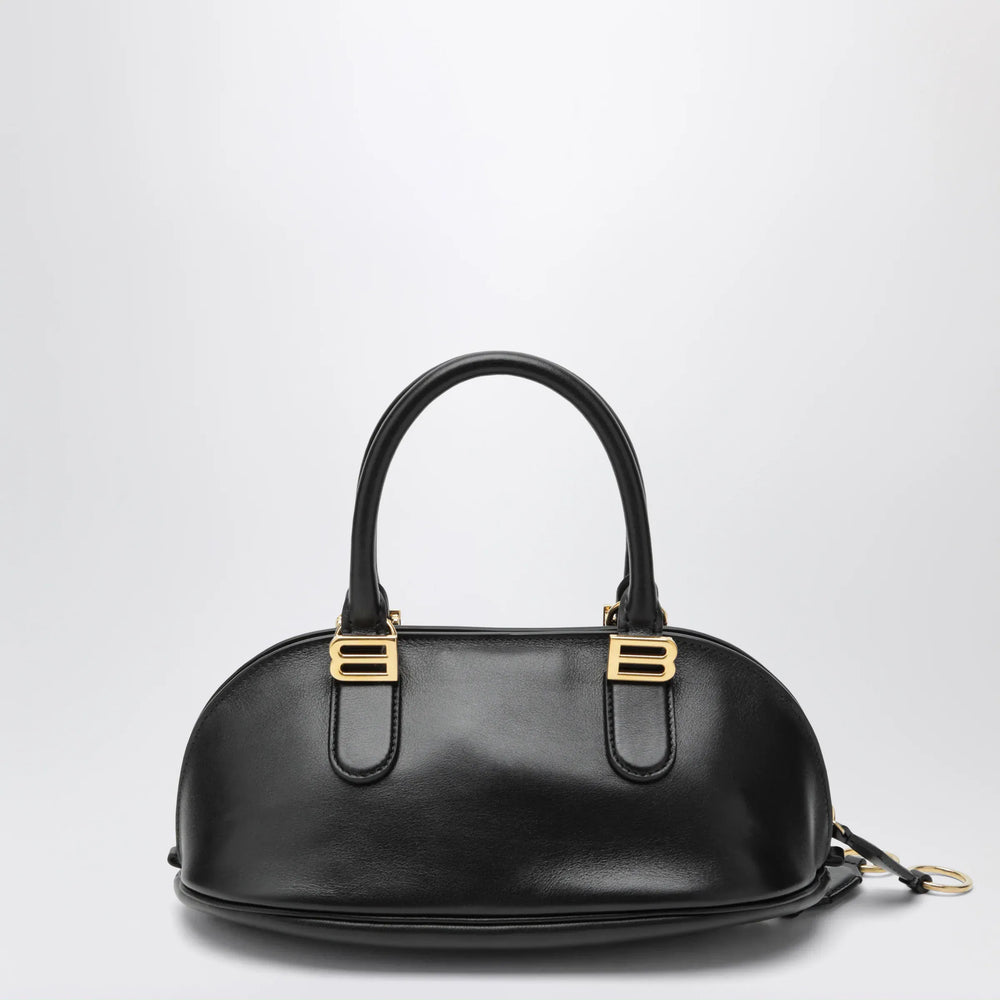 Balenciaga - Bolero Mini bowling bag in black leather Brand Apparel & Accessories TU