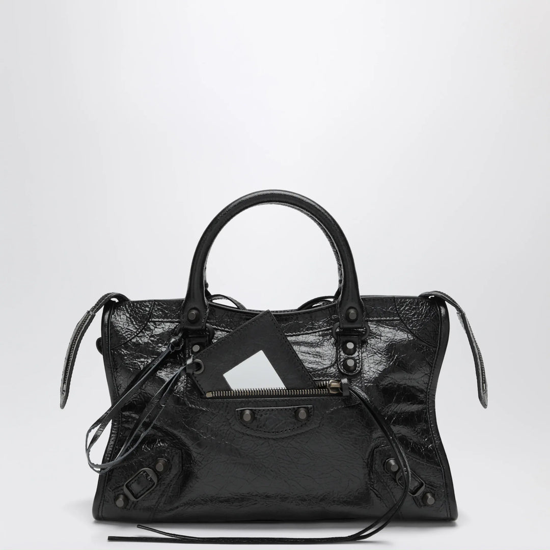 Balenciaga - Small Le City handbag in Arena lambskin black Brand Apparel &amp; Accessories TU