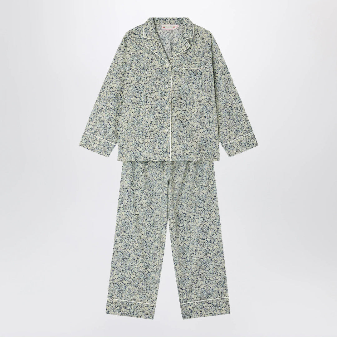 Bonpoint - Dormeur light blue pajamas in Liberty fabric Brand Apparel & Accessories 8