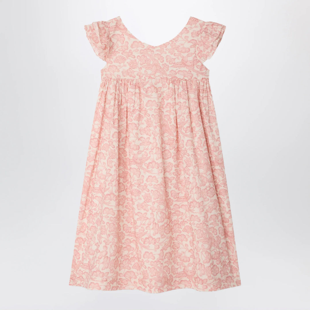 Bonpoint - Galantine pink voile dress with floral print Brand Apparel &amp; Accessories