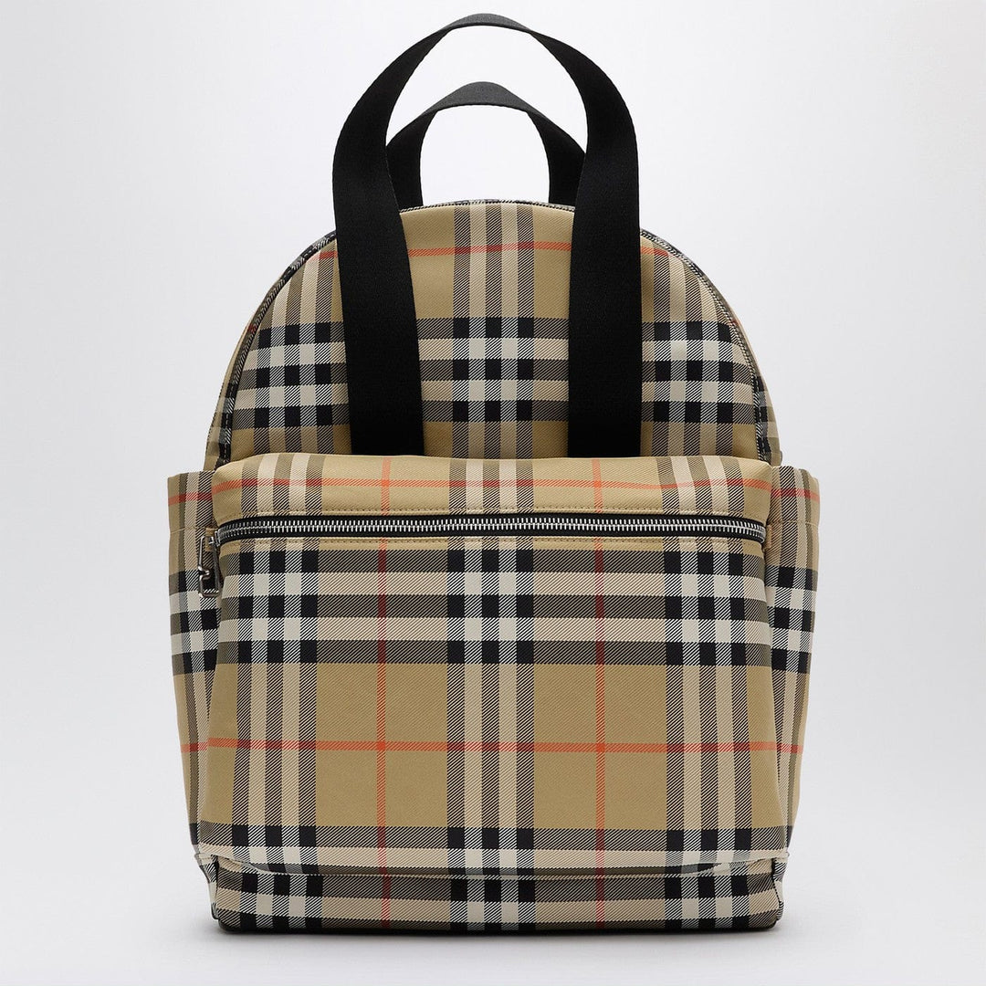 Apparel &amp; Accessories TU Burberry - Check motif diaper backpack Brand