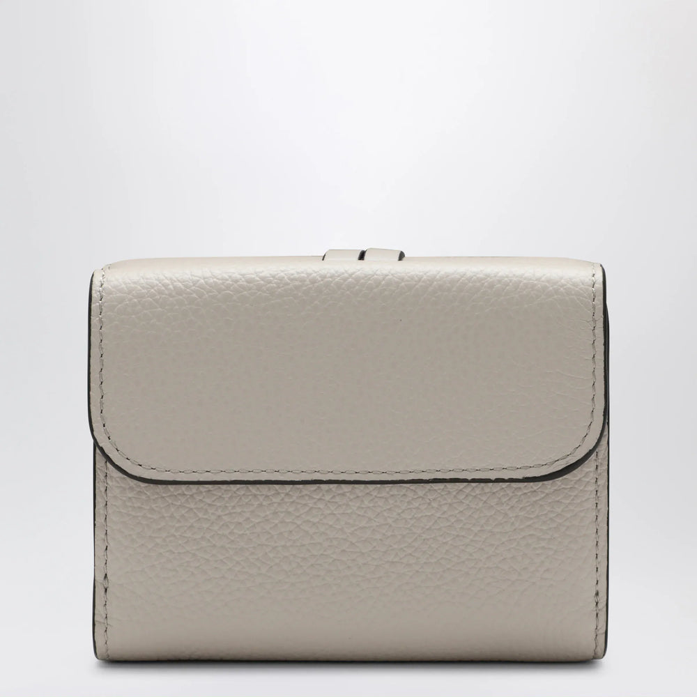 Chloé - Alphabet small trifold wallet in light grey Brand Apparel & Accessories TU