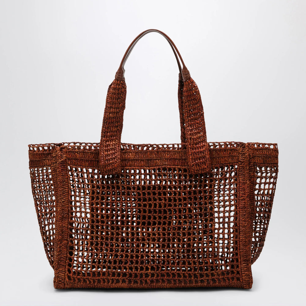 Chloé - East-West Summer Banana Summery brown raffia tote bag Brand Apparel & Accessories TU