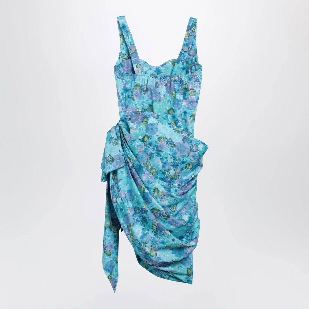 Chloé - Sleeveless wrap bustier midi dress in cotton poplin Brand Apparel & Accessories 38  FR