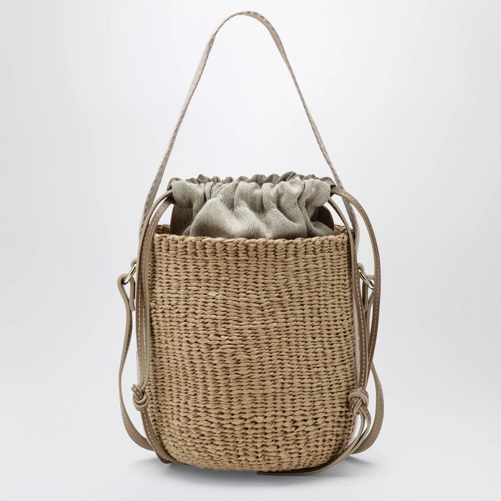 Chloé - Small Woody bucket bag in raffia Brand Apparel &amp; Accessories TU