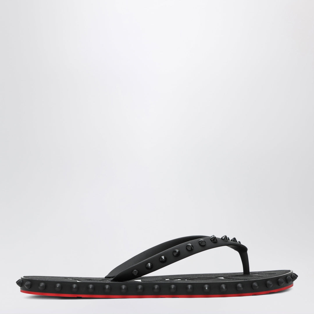 Apparel &amp; Accessories Christian Louboutin - Black Super Loubi Flip-Flops Brand