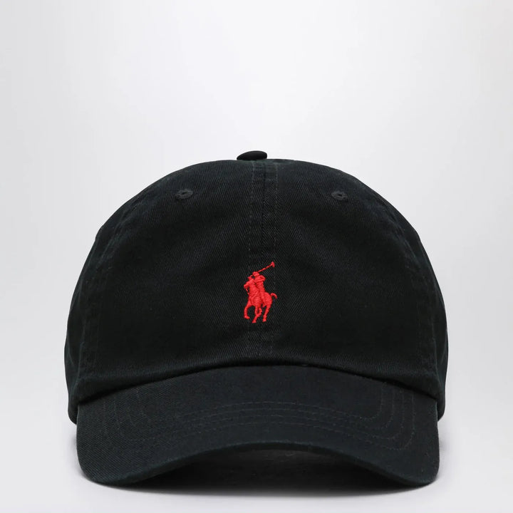 Polo Ralph Lauren - Black baseball cap with logo Brand Apparel &amp; Accessories > Clothing Accessories > Hats TU