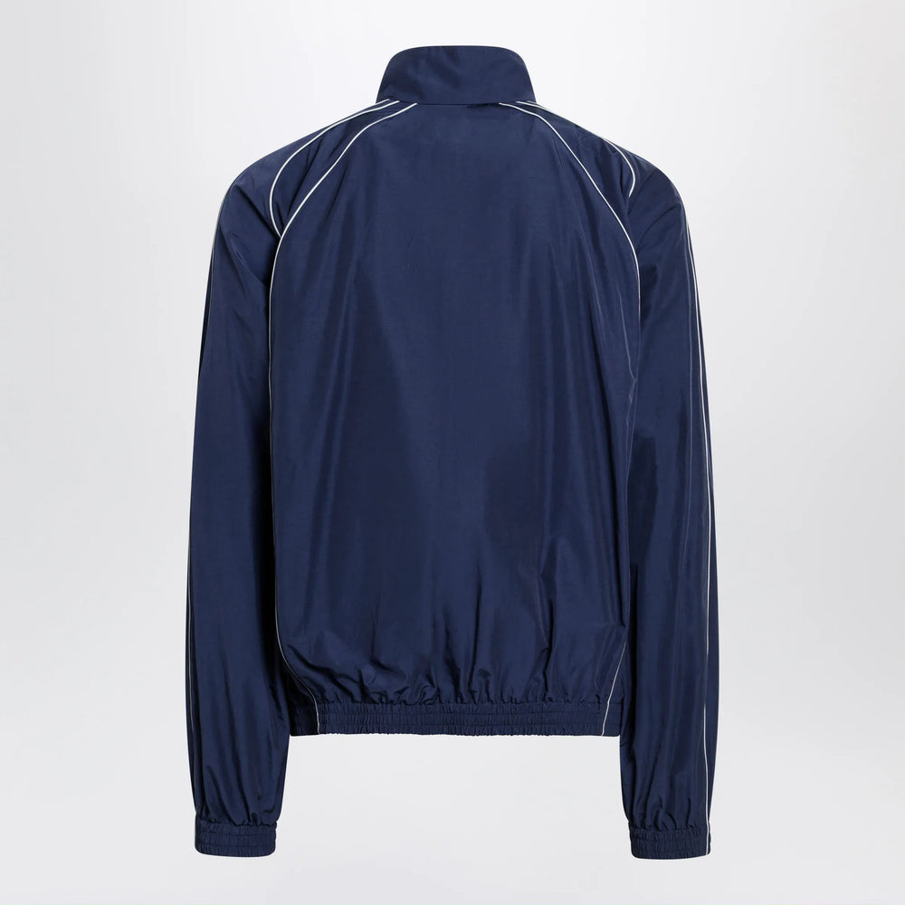 Balenciaga - Bodies track jacket in dark navy poplin Brand Apparel & Accessories > Clothing > Outerwear > Coats & Jackets
