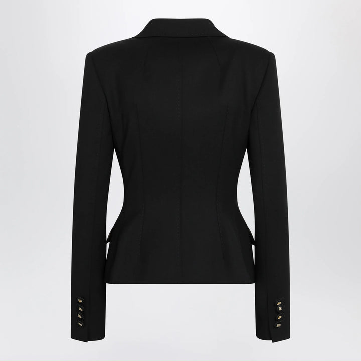 Dolce&amp;Gabbana - Black single-breasted wool jacket Brand Apparel &amp; Accessories > Clothing > Outerwear > Coats &amp; Jackets 40  IT