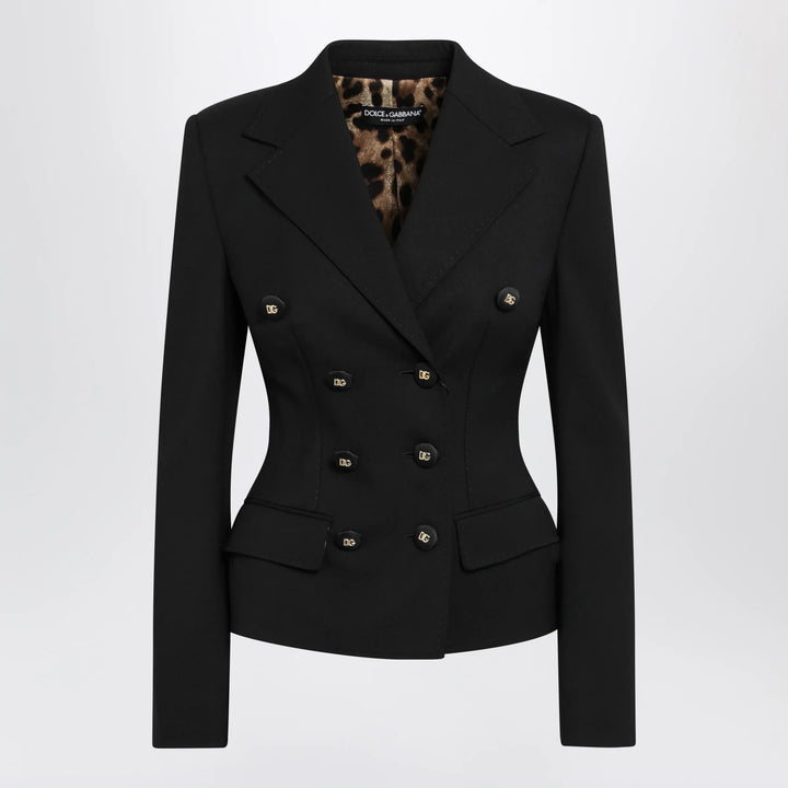 Dolce&amp;Gabbana - Black single-breasted wool jacket Brand Apparel &amp; Accessories > Clothing > Outerwear > Coats &amp; Jackets 40  IT