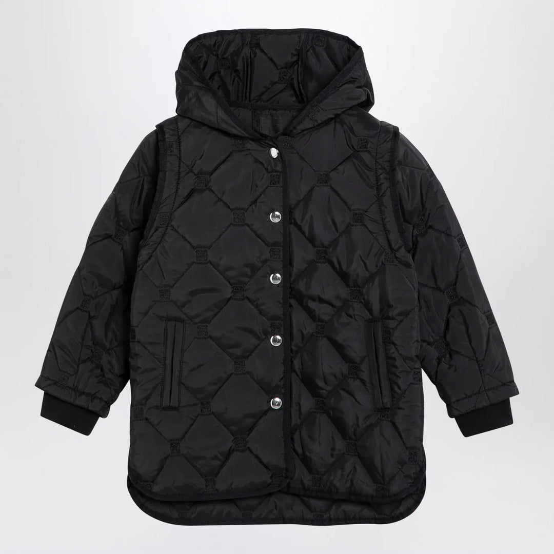 Givenchy - Black quilted parka with removable sleeves Brand Apparel &amp; Accessories > Clothing > Outerwear > Coats &amp; Jackets 10