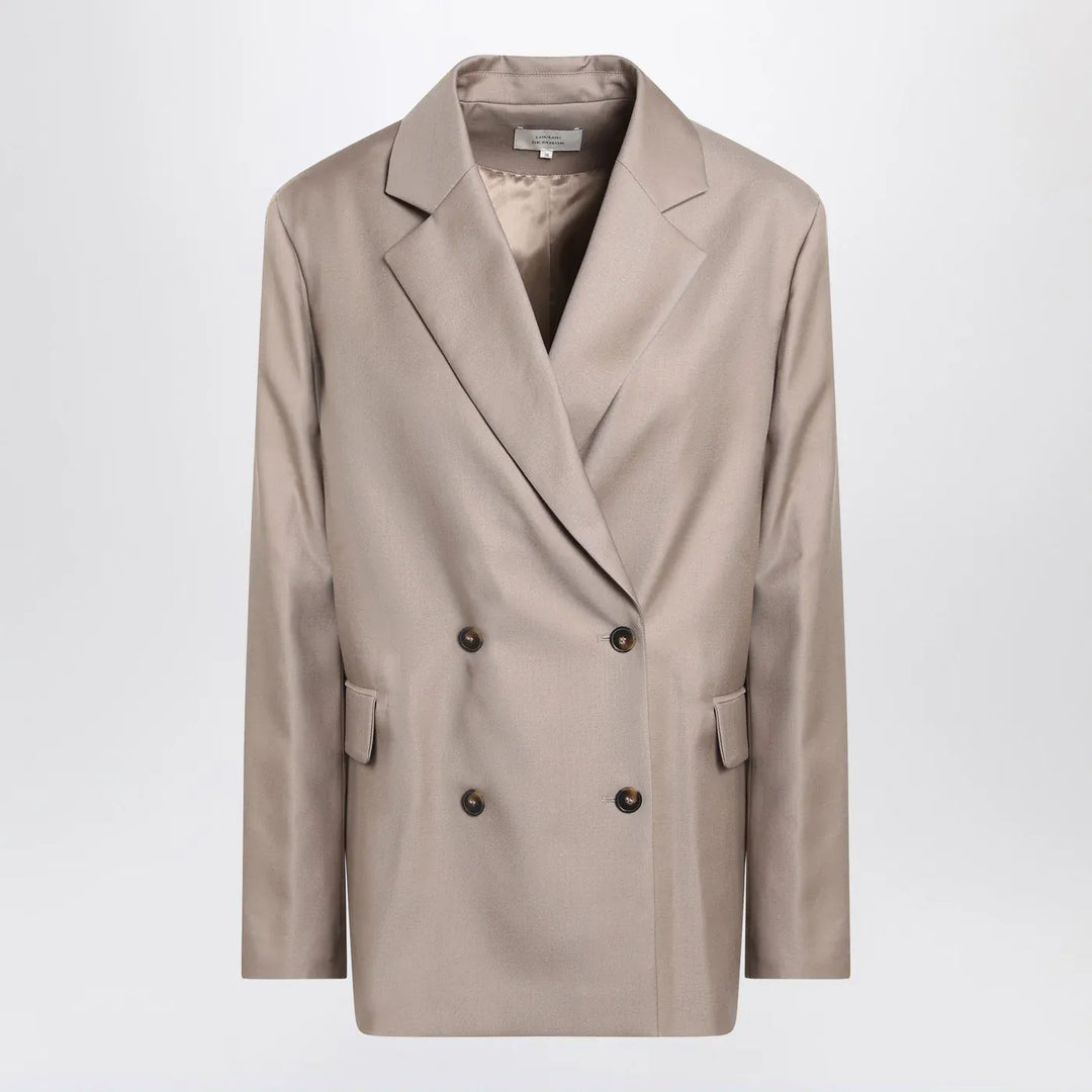 LouLou De Saison - Double-breasted wool jacket in taupe color Brand Apparel &amp; Accessories > Clothing > Outerwear > Coats &amp; Jackets 38  FR