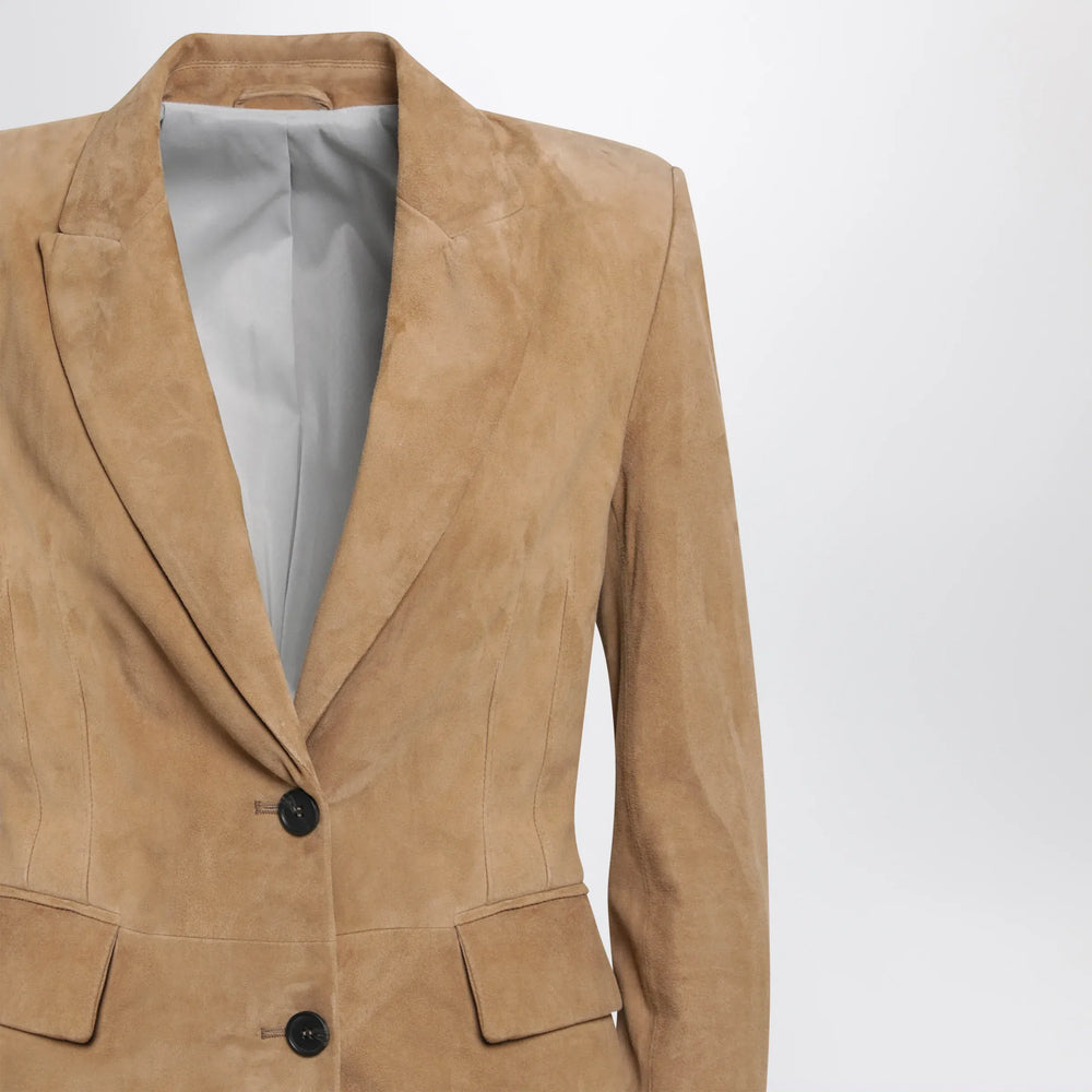 Sword 6644 - Brown suede jacket Brand Apparel & Accessories > Clothing > Outerwear > Coats & Jackets 46  IT