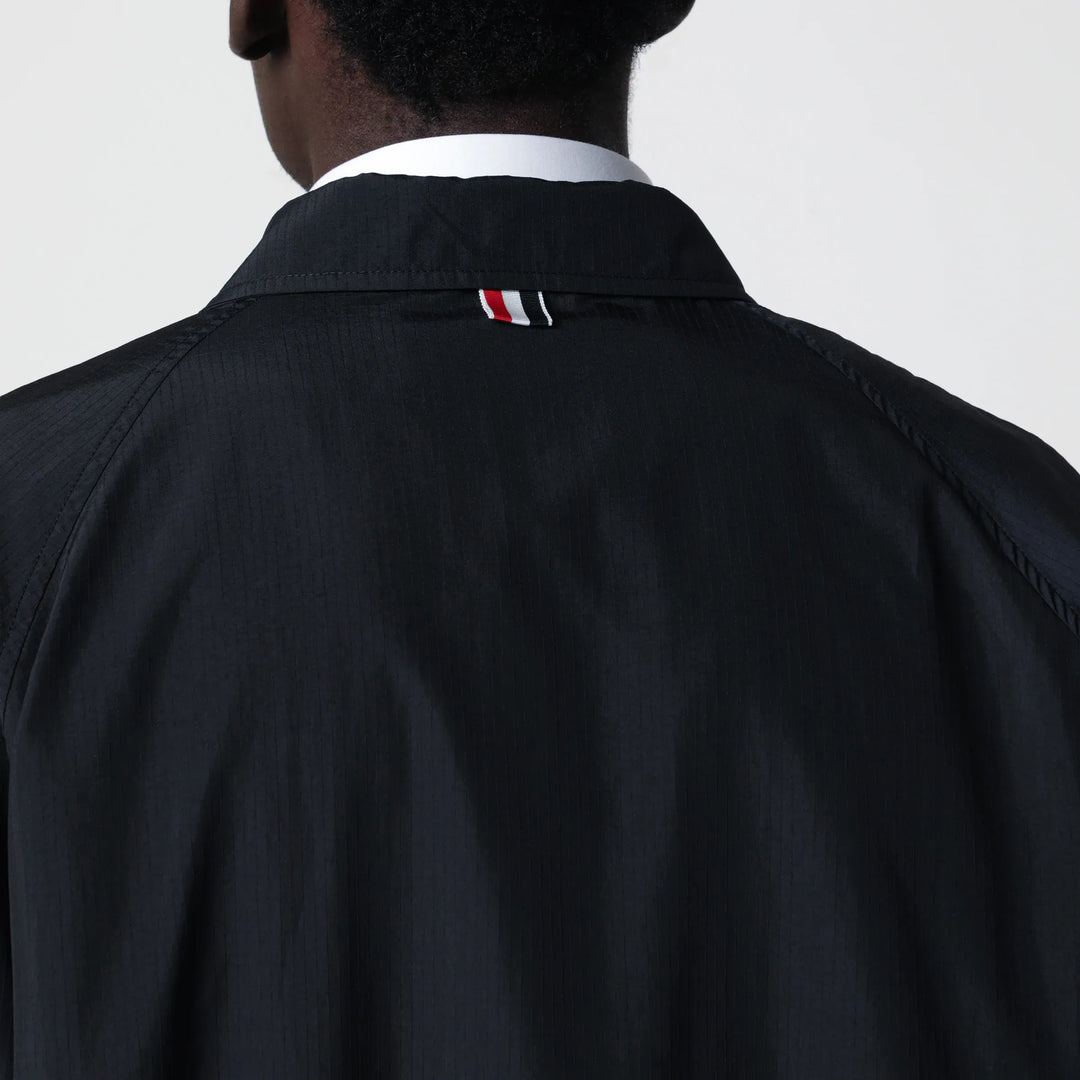 Thom Browne - Lightweight navy blue zip-up jacket Brand Apparel &amp; Accessories > Clothing > Outerwear > Coats &amp; Jackets