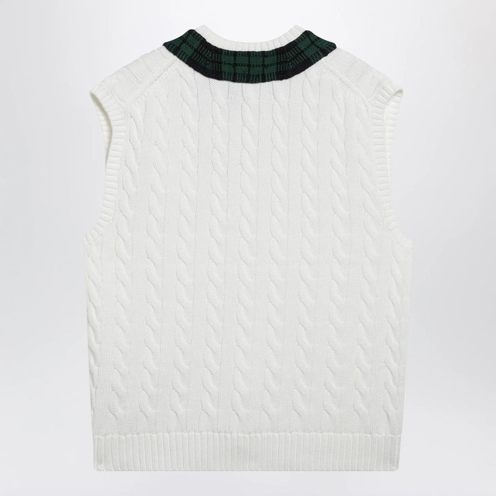 Polo Ralph Lauren - Cream cable-knit Relaxed-Fit vest Brand Apparel &amp; Accessories > Clothing > Outerwear > Vests
