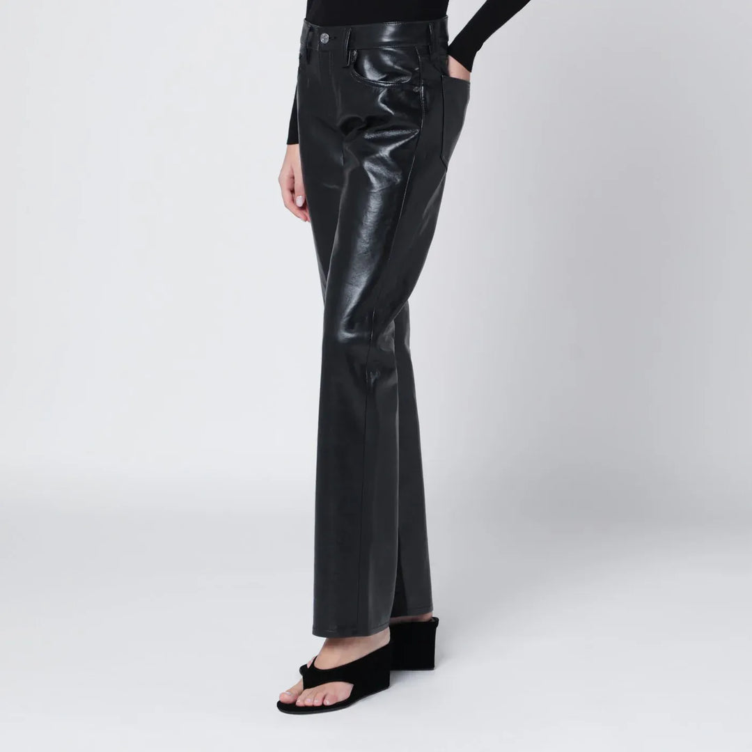 AGOLDE - Black faux leather trousers Low Rise Slim Brand Apparel &amp; Accessories > Clothing > Pants 24