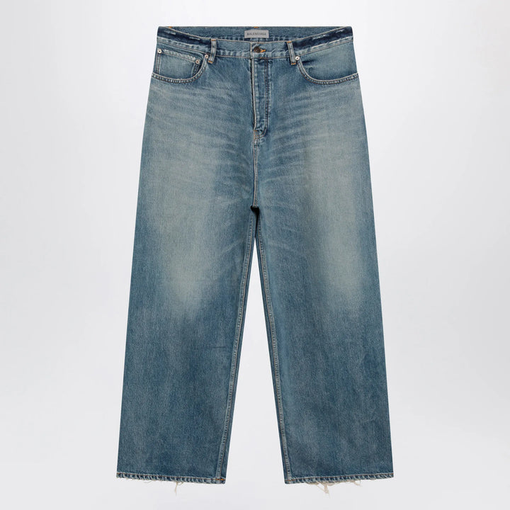 Balenciaga - Baggy jeans in blue cotton denim Brand Apparel &amp; Accessories > Clothing > Pants