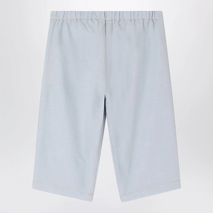 Bonpoint - Bandy light blue cotton chambray trousers Brand Apparel &amp; Accessories > Clothing > Pants