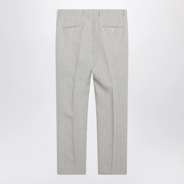 Dolce&amp;Gabbana - Pinstripe linen tailored trousers Brand Apparel &amp; Accessories > Clothing > Pants 48 IT