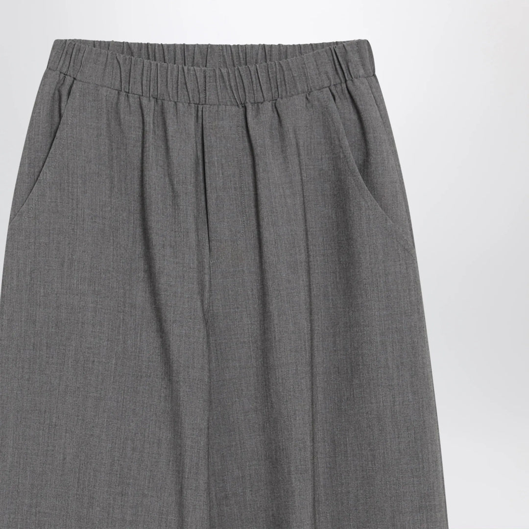 Douuod - Oversized grey Chrysanthemum trousers Brand Apparel &amp; Accessories > Clothing > Pants 12