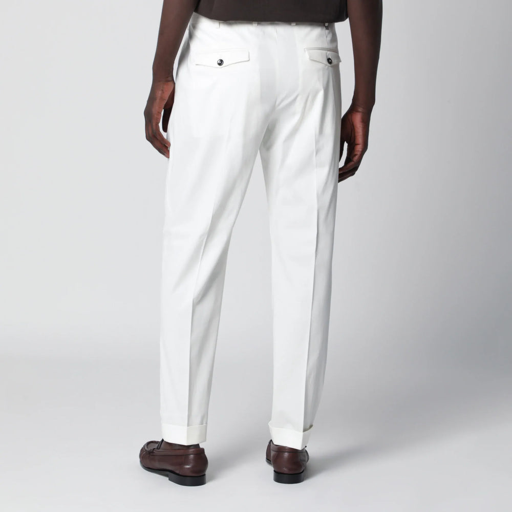 PT Torino - White cotton trousers Brand Apparel & Accessories > Clothing > Pants