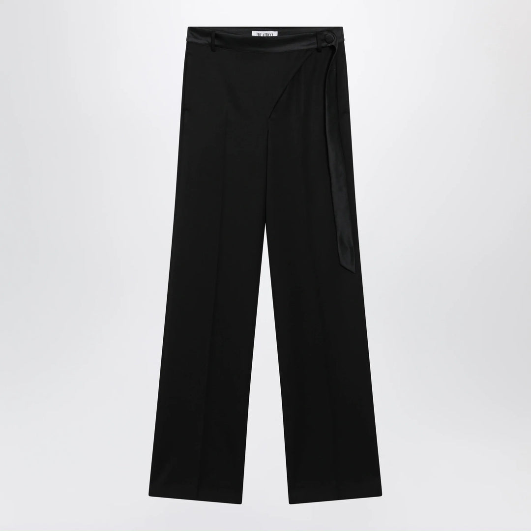 The Attico - Black virgin wool tuxedo trousers Brand Apparel &amp; Accessories > Clothing > Pants 40  IT