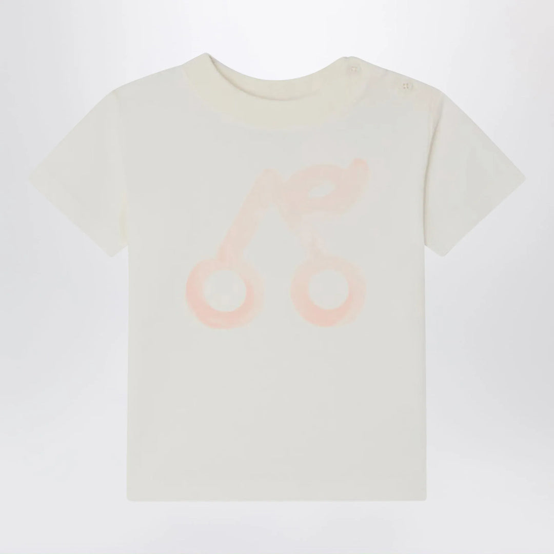 Bonpoint - Cai white T-shirt with cherry print Brand Apparel & Accessories > Clothing > Shirts & Tops 2A