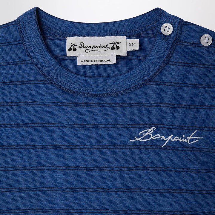 Bonpoint - Tom blue striped T-shirt Brand Apparel &amp; Accessories > Clothing > Shirts &amp; Tops