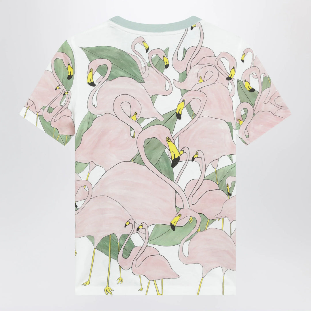 Chloé - Baby-fit crew-neck T-shirt in organic cotton jersey, multicolor Brand Apparel &amp; Accessories > Clothing > Shirts &amp; Tops