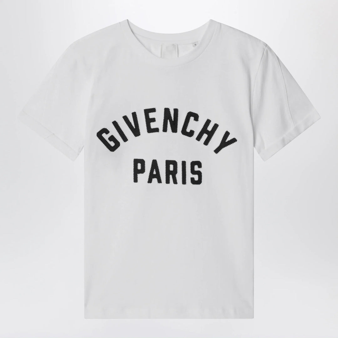 Givenchy - White T-shirt with embroidered logo Brand Apparel &amp; Accessories > Clothing > Shirts &amp; Tops 6