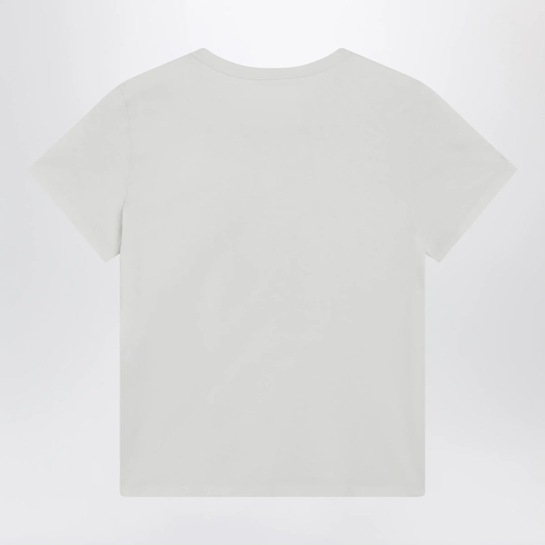 Maison Margiela - Cotton jersey short-sleeve crew-neck T-shirt in white Brand Apparel &amp; Accessories > Clothing > Shirts &amp; Tops