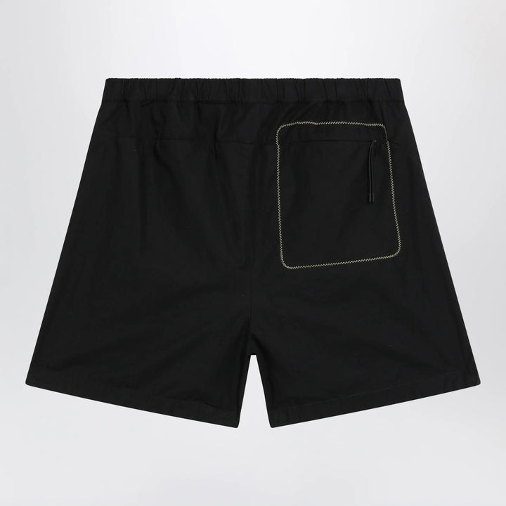 Moncler - Black cargo shorts in cotton gabardine Brand Apparel &amp; Accessories > Clothing > Shorts