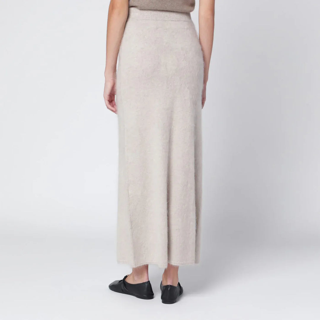 ALMADA LABEL - Umi skirt in taupe cashmere Brand Apparel &amp; Accessories > Clothing > Skirts M