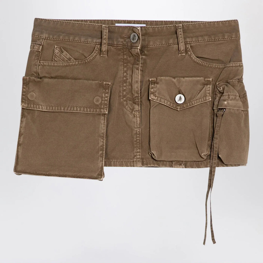 The Attico - Fay khaki cargo miniskirt Brand Apparel &amp; Accessories > Clothing > Skirts 27