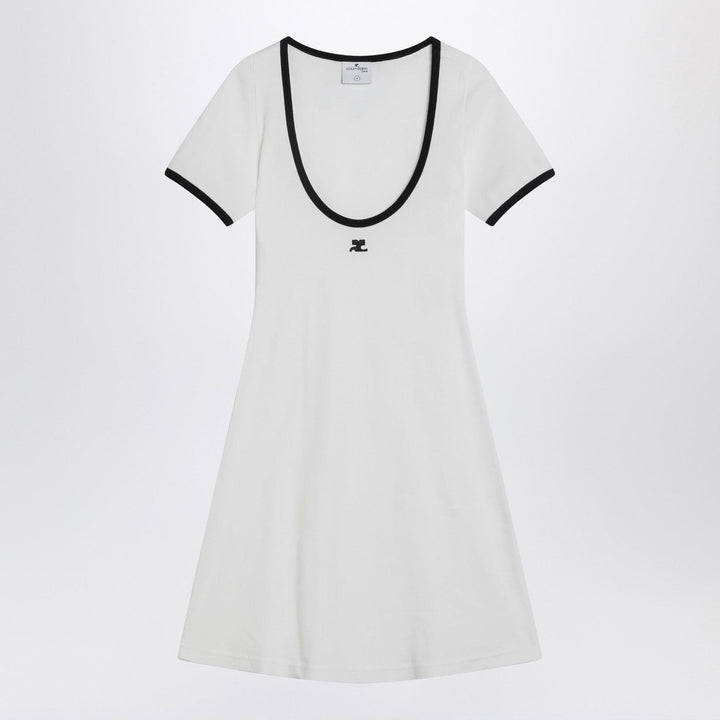 Apparel &amp; Accessories XS Courrèges - Black/white mini dress in cotton Brand