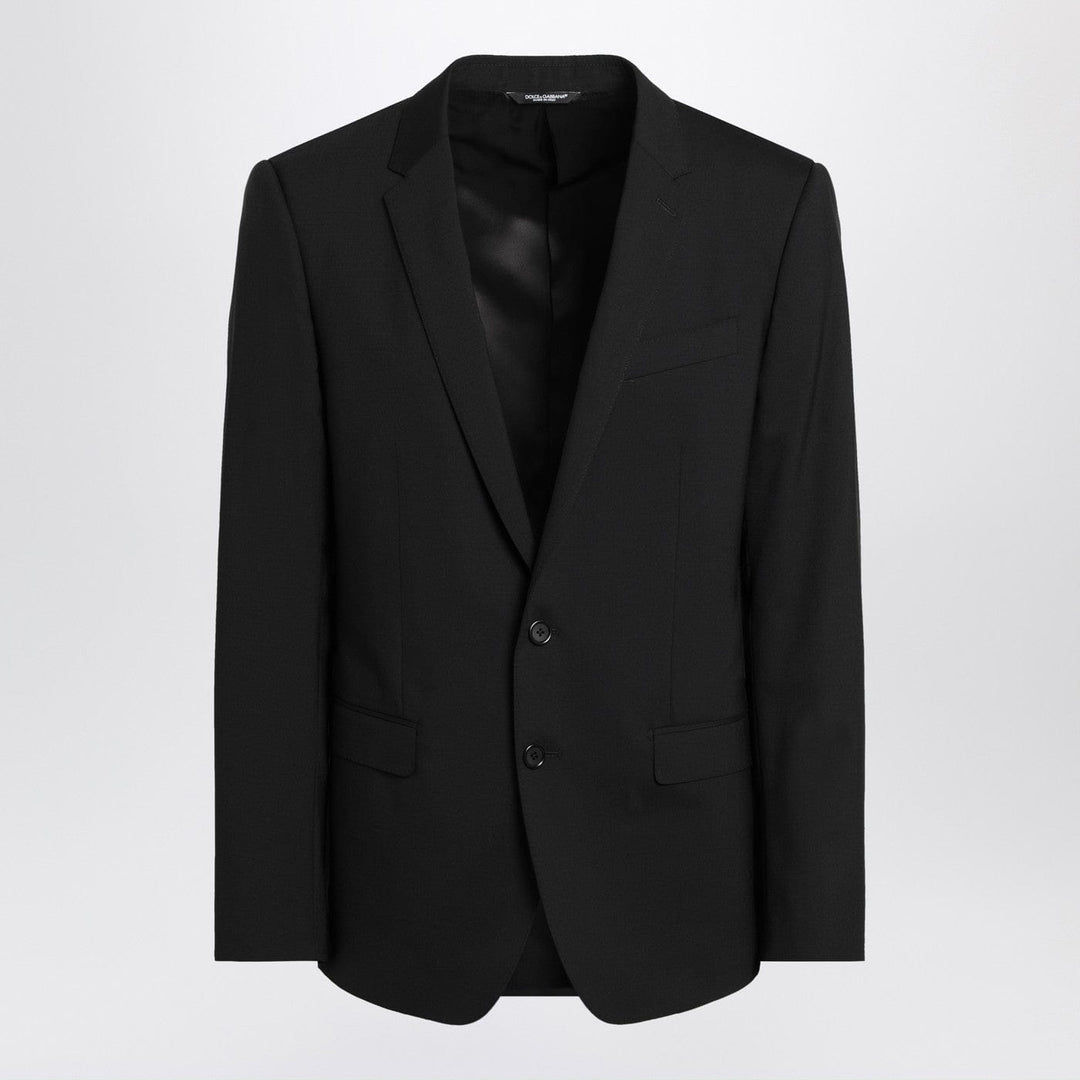 Apparel & Accessories 46 IT Dolce&Gabbana - Black single-breasted virgin wool suit Brand
