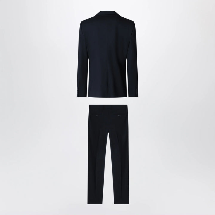 Dolce&amp;Gabbana - Blue stretch wool single-breasted suit Brand Apparel &amp; Accessories