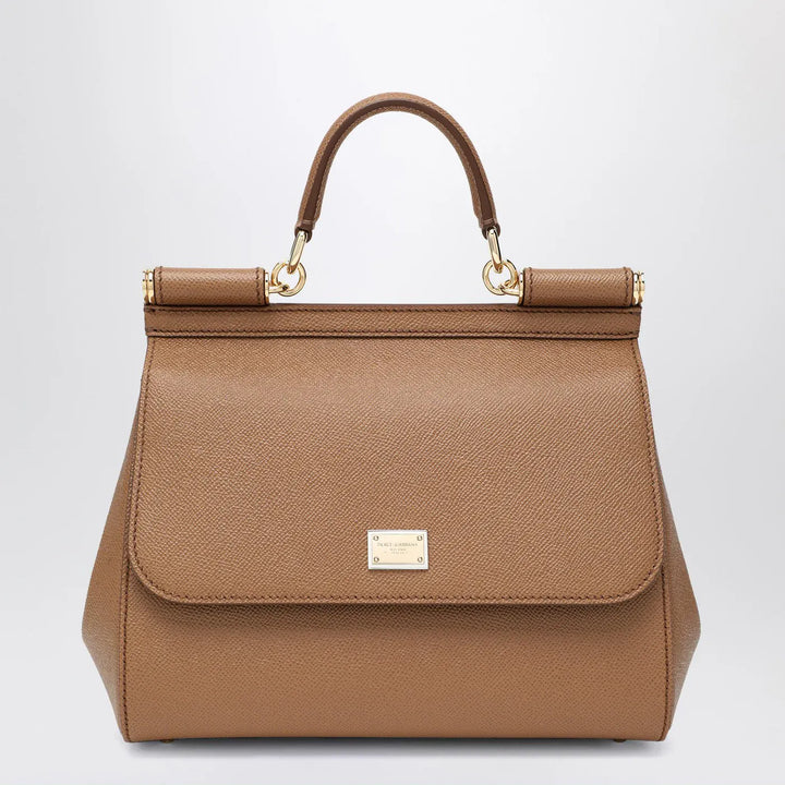 Dolce&amp;Gabbana - Large caramel Sicily Hand Bag Brand Apparel &amp; Accessories TU
