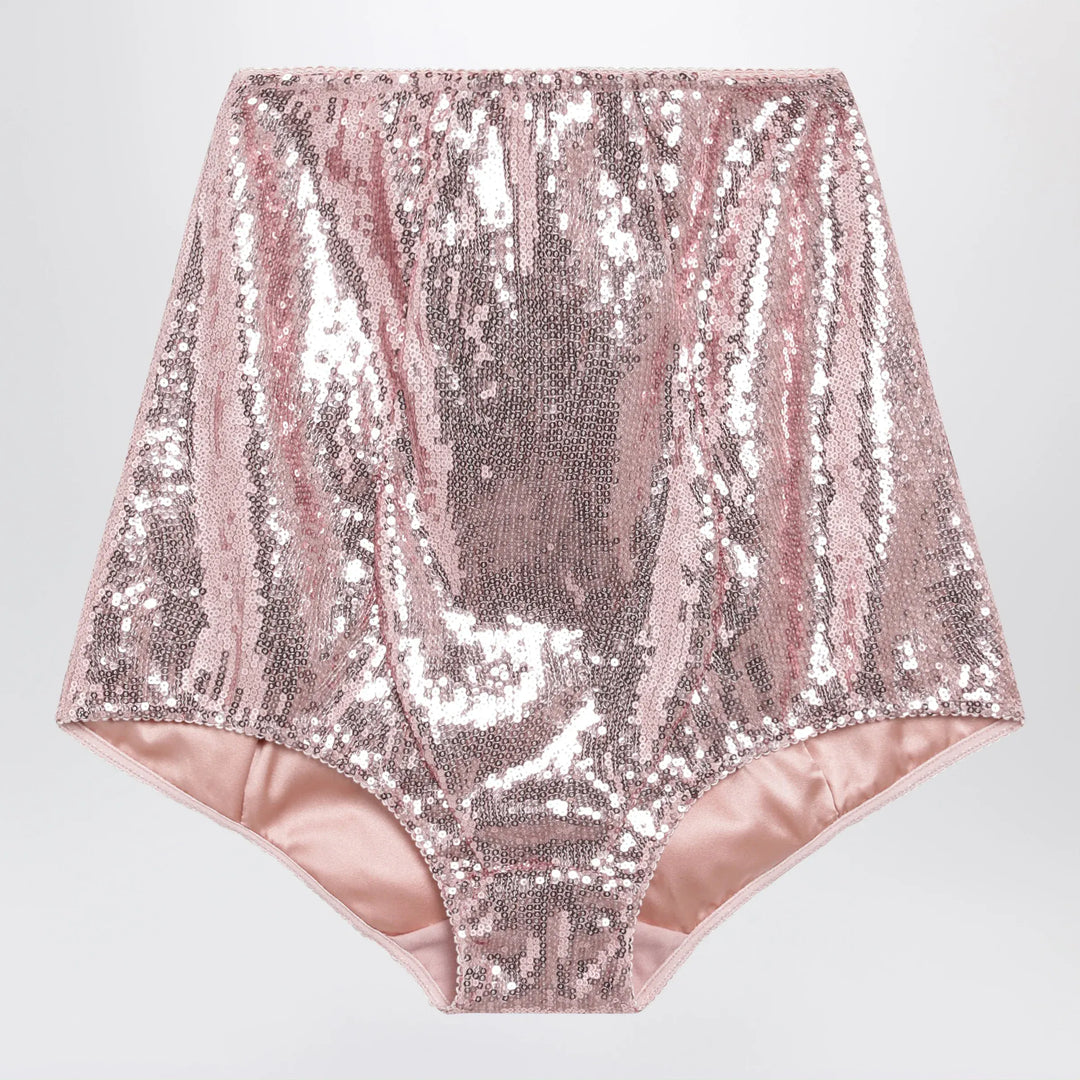 Dolce&amp;Gabbana - Pink micro-sequin culottes Brand Apparel &amp; Accessories 2