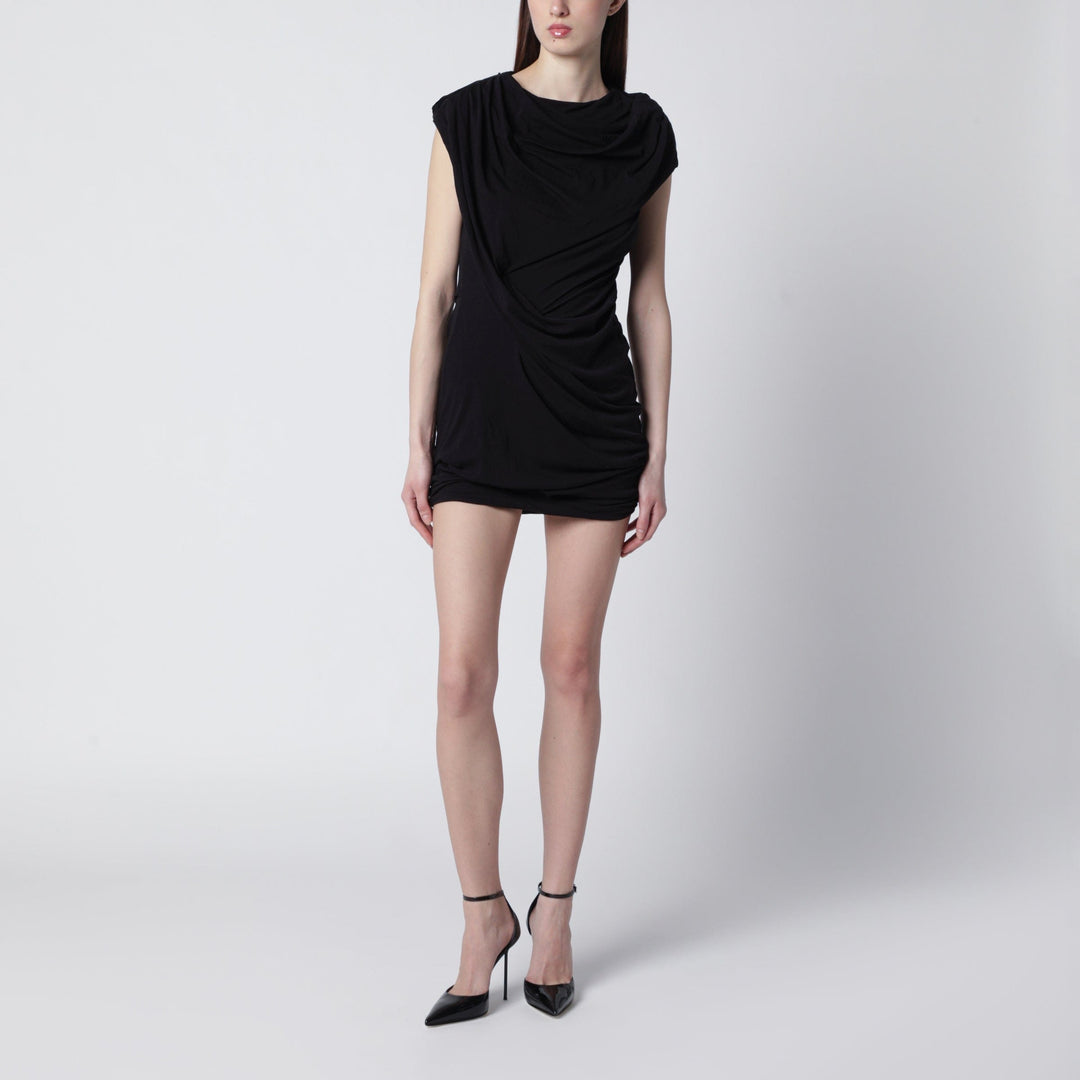 Apparel &amp; Accessories Entire Studios - Twist mini dress in soot color Brand
