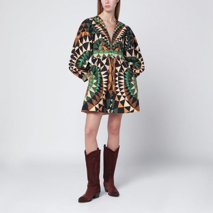 Apparel &amp; Accessories FARM Rio - Green Heart Deco mini dress Brand