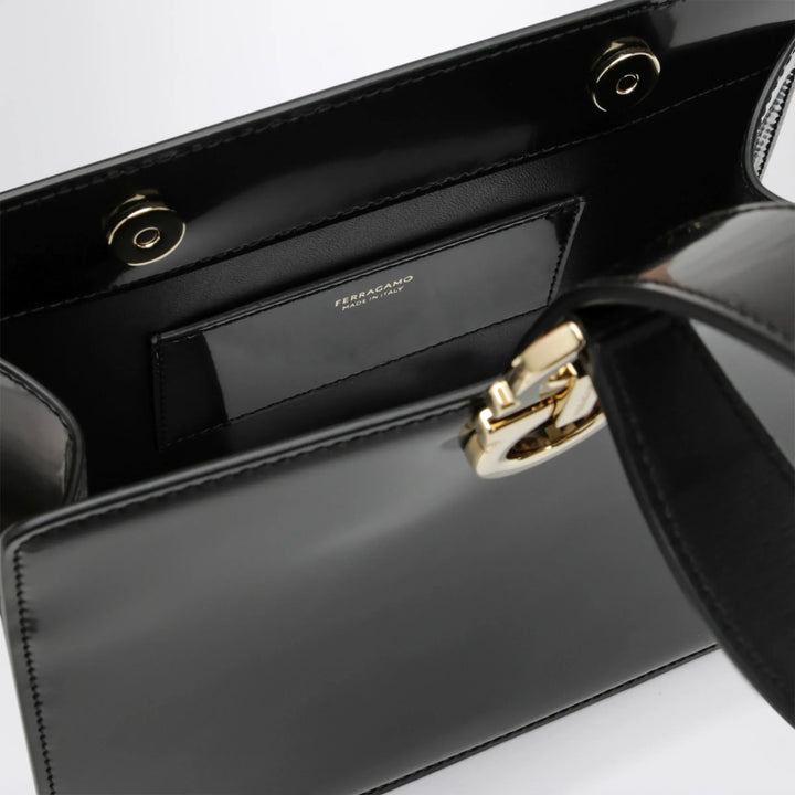 Ferragamo - Black double Gancini mini clutch Brand Apparel &amp; Accessories TU